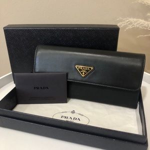 PRADA TESSUTO LONG WALLET
